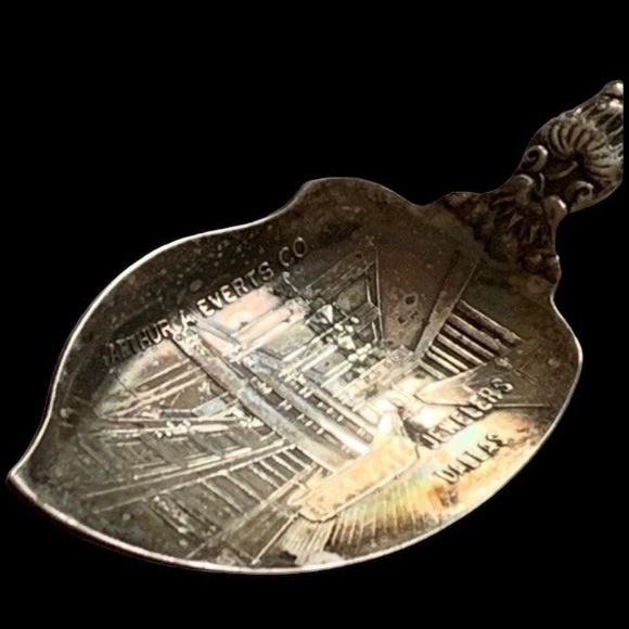 Arthur A Everts CO Jewelers Silver Plated Advertising Spoon Dallas, Texas - Picture 5 of 10